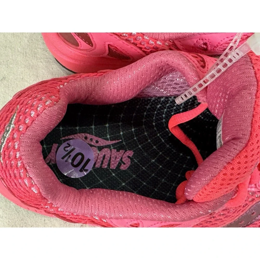 Saucony Grid Azura 2000 Triple Neon Pink Rose S70774-4 Men sz 10.5 Unisex - Picture 9 of 16